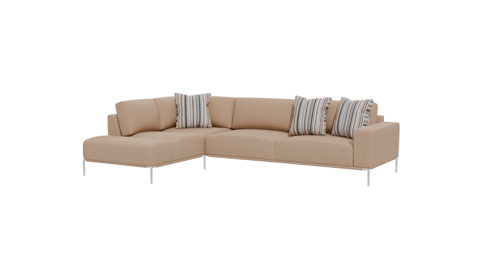 Stylish Sectional Sofa 3D Model - Professional 3D Model Render 12