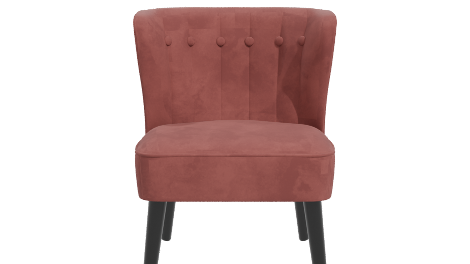 Stylish Fabric Accent Chair 3D Model - Professional 3D Model Render 11