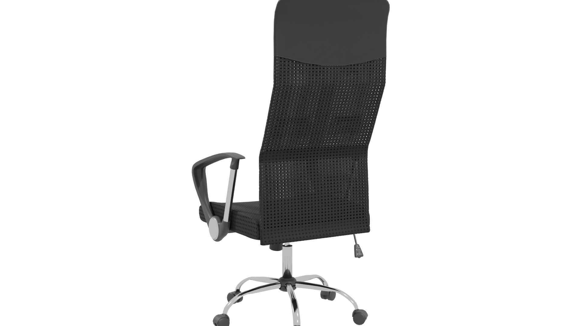 Sleek Modern Ergonomic Office Chair 3D Model - Professional 3D Model Render 4