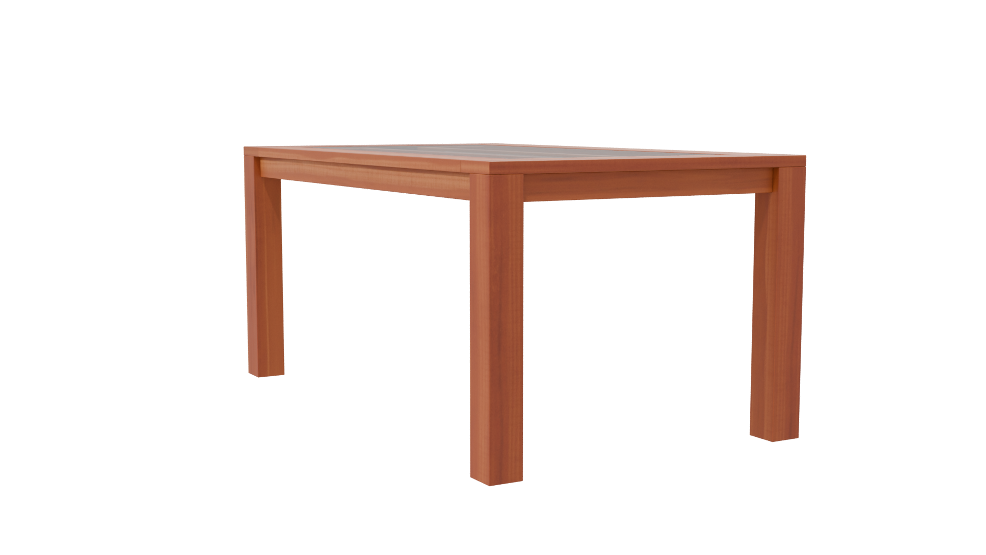 Stylish Wooden Dining Table 3D Model - Professional 3D Model Render 7