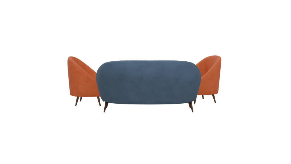Stylish Modern Sofa Set 3D - Professional 3D Model Render 5