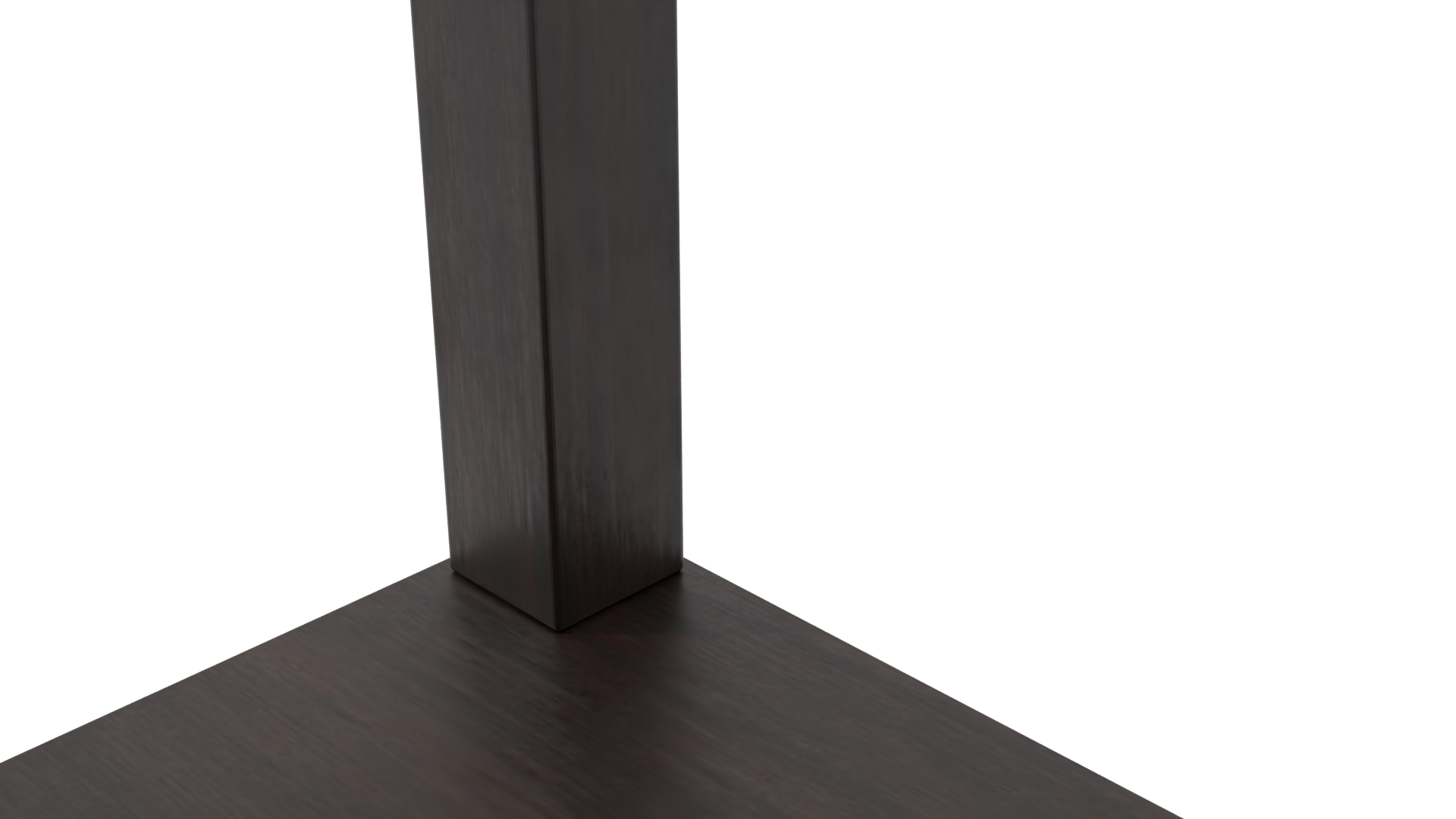 Elegant Wooden Side Table Model - Professional 3D Model Render 5