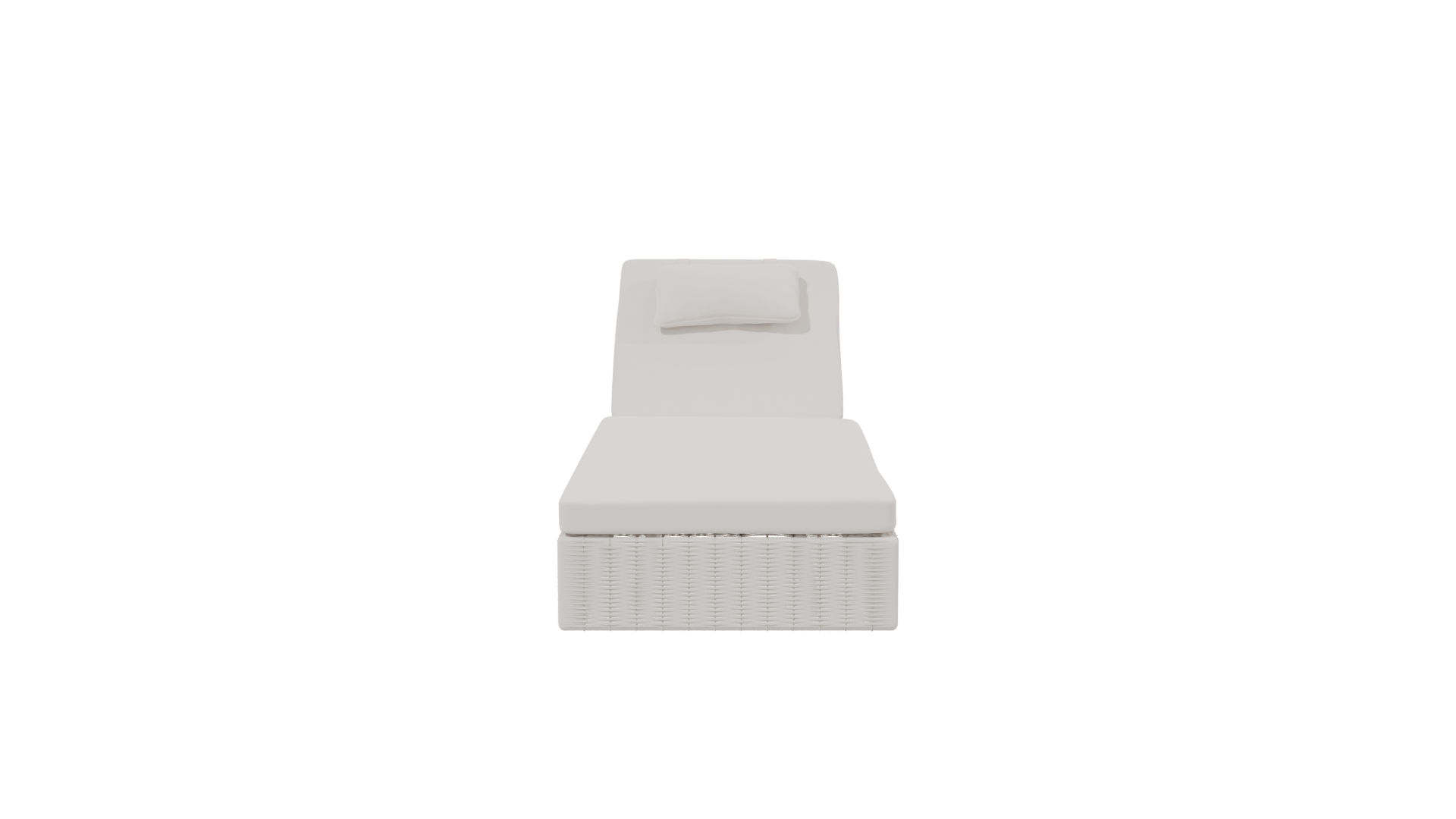 Stylish Outdoor Lounge Bed 3D - Professional 3D Model Render 2