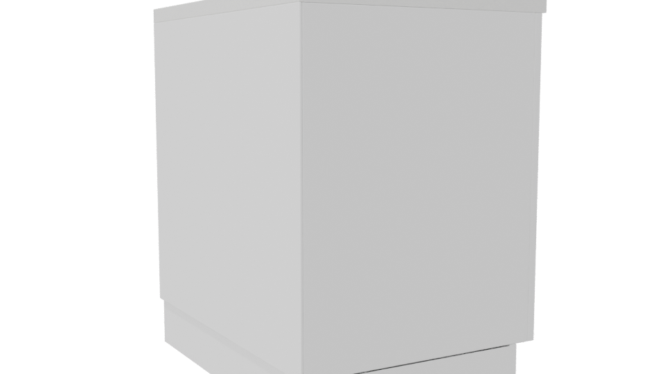 Stylish Wooden Kitchen Cabinet Model - Professional 3D Model Render 7