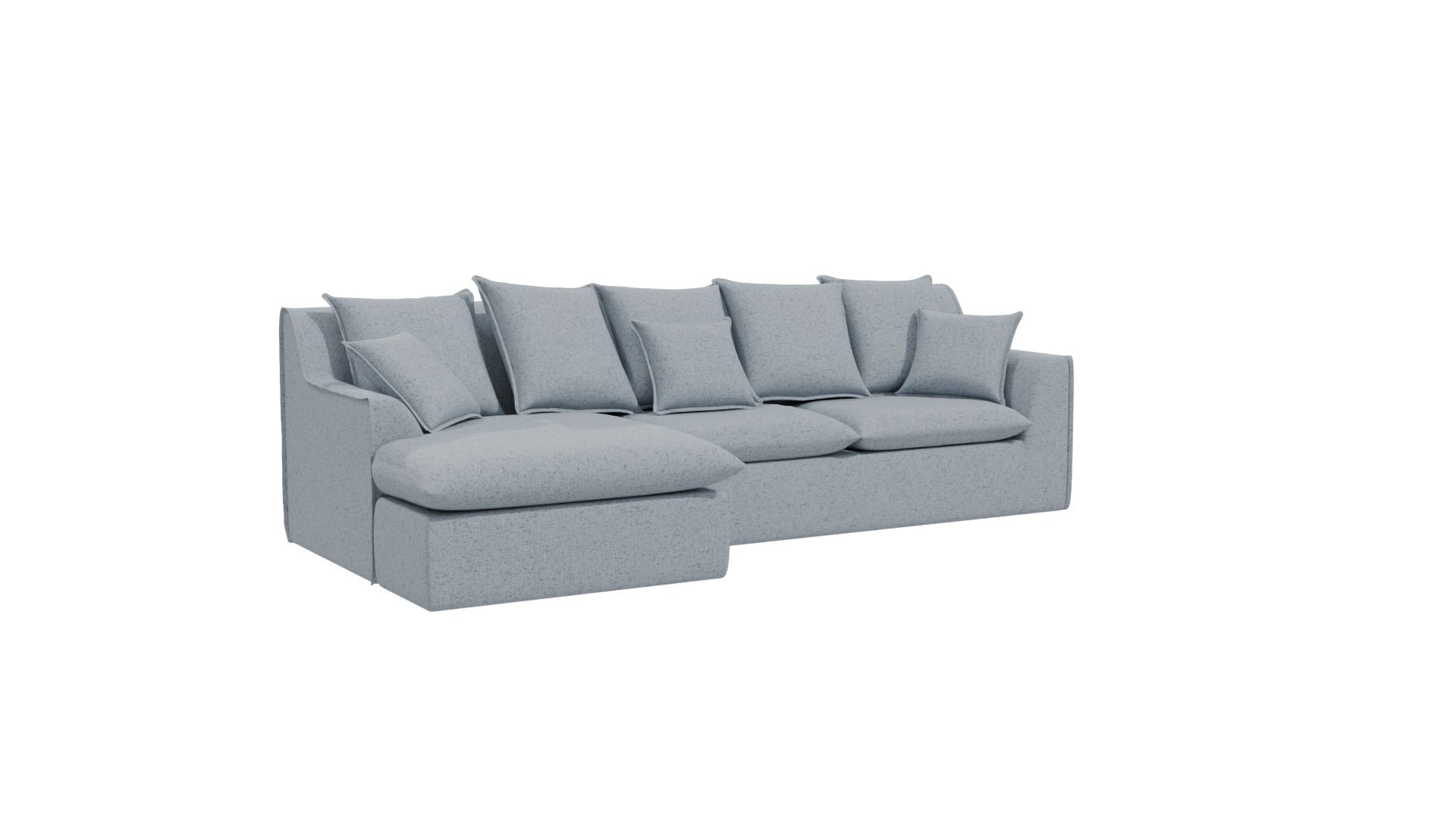 Stylish Sectional Sofa 3D Model - Professional 3D Model Render 10