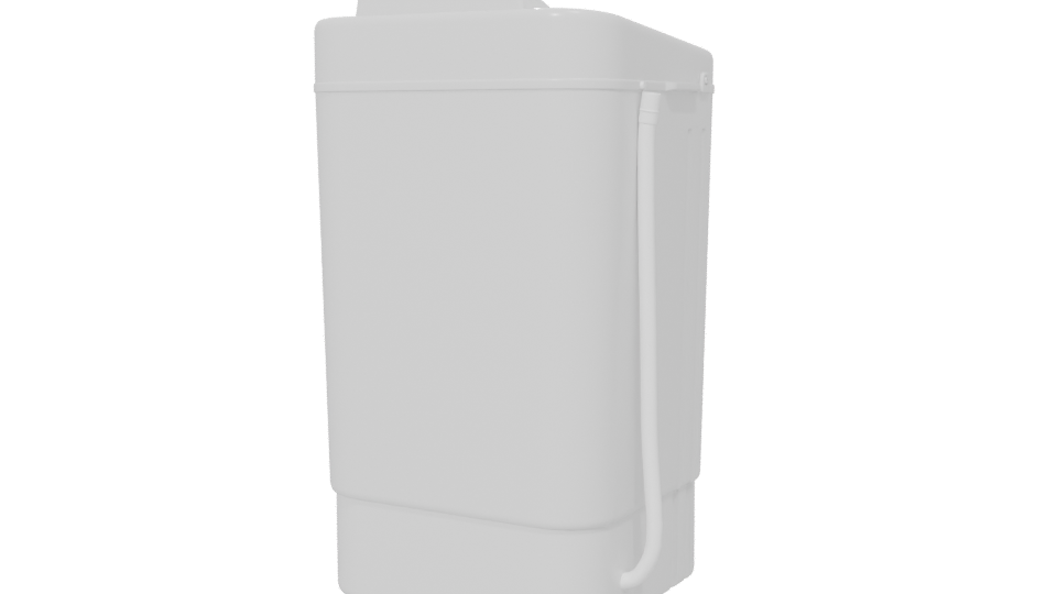 Compact Washing Machine 3D Model - Professional 3D Model Render 6