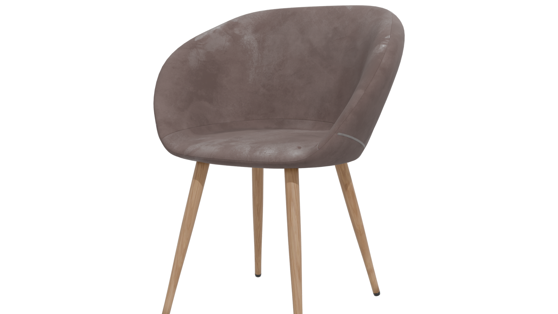 Elegant Modern Fabric Chair 3D Model - Professional 3D Model Render 12