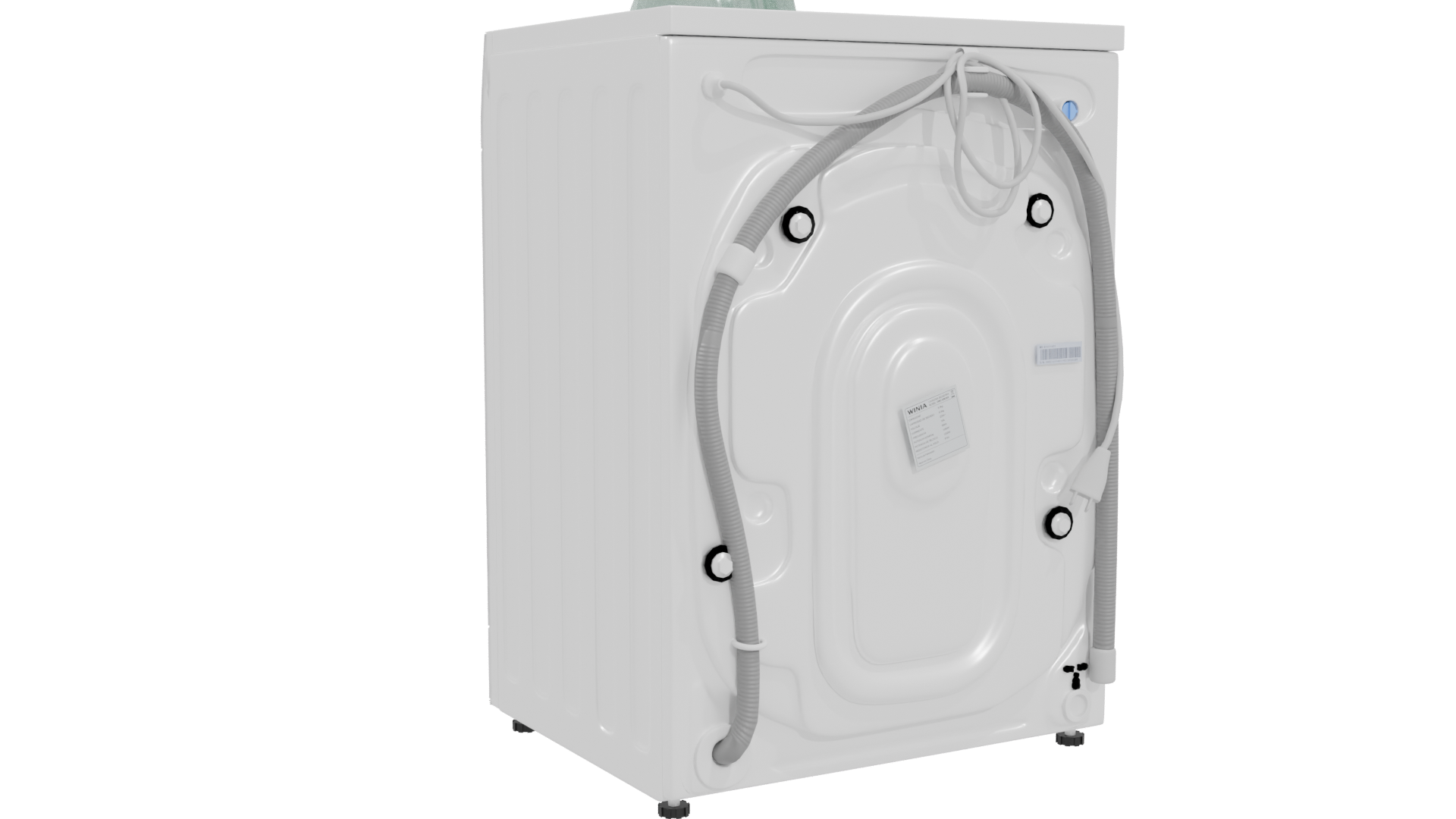 Modern Household Washing Machine 3D - Professional 3D Model Render 4