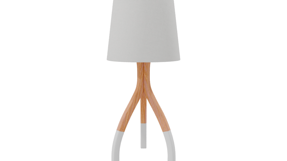 Stylish Wooden Table Lamp 3D - Professional 3D Model Render 8