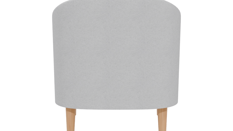 Stylish Minimalist Fabric Chair 3D Model - Professional 3D Model Render 5