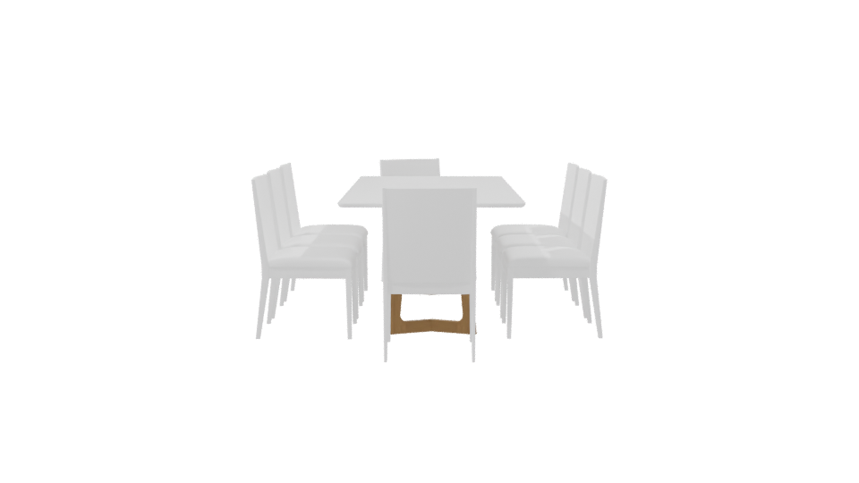 Modern Dining Table Set 3D - Professional 3D Model Render 8
