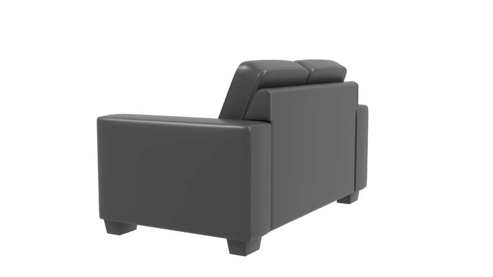 Modern Grey Sofa 3D Model - Professional 3D Model Render 3