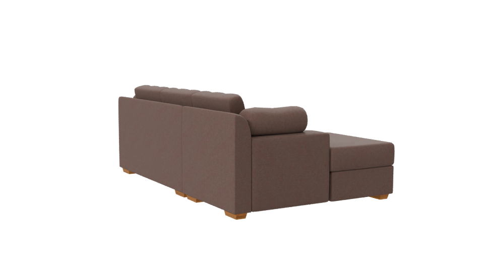 Contemporary Fabric Sectional Sofa 3D Model - Professional 3D Model Render 7
