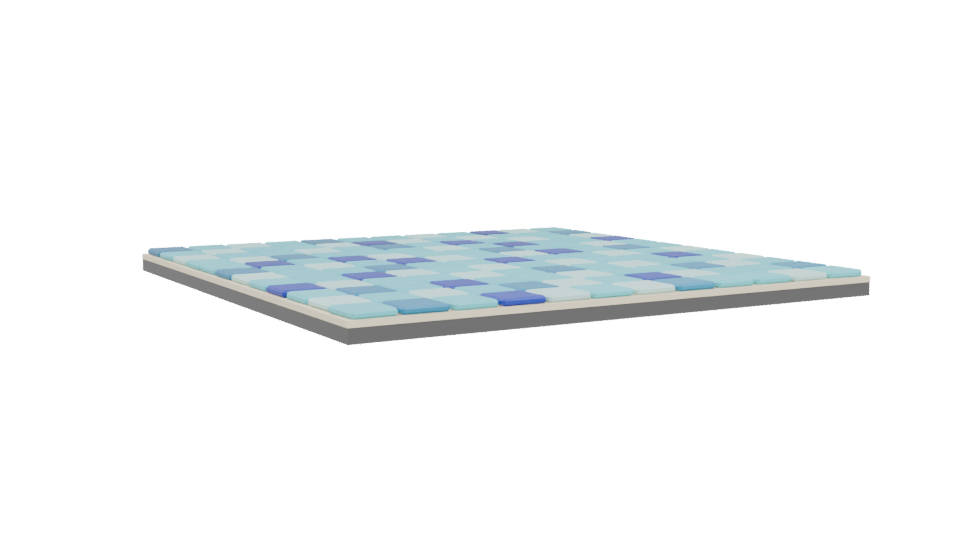 Stylized Mosaic Tile Floor Model - Professional 3D Model Render 4