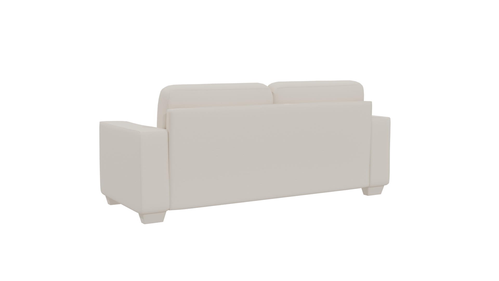 Minimalist White Sofa 3D Model - Professional 3D Model Render 4