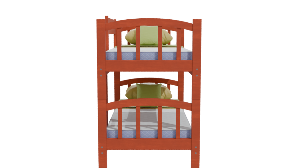 Stylish Bunk Bed 3D Model - Professional 3D Model Render 11