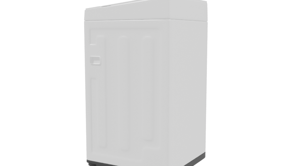 Compact Top-Load Washing Machine 3D - Professional 3D Model Render 3