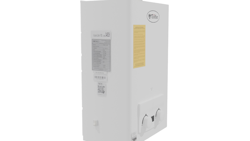 Calefont Gas Water Heater 3D - Professional 3D Model Render 9