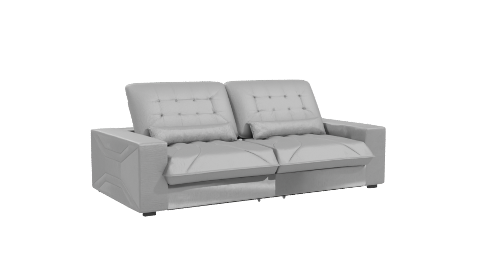Modern Gray Sofa Model 3D - Professional 3D Model Render 10