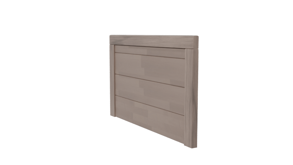 Stylish Wooden Headboard 3D Model - Professional 3D Model Render 7