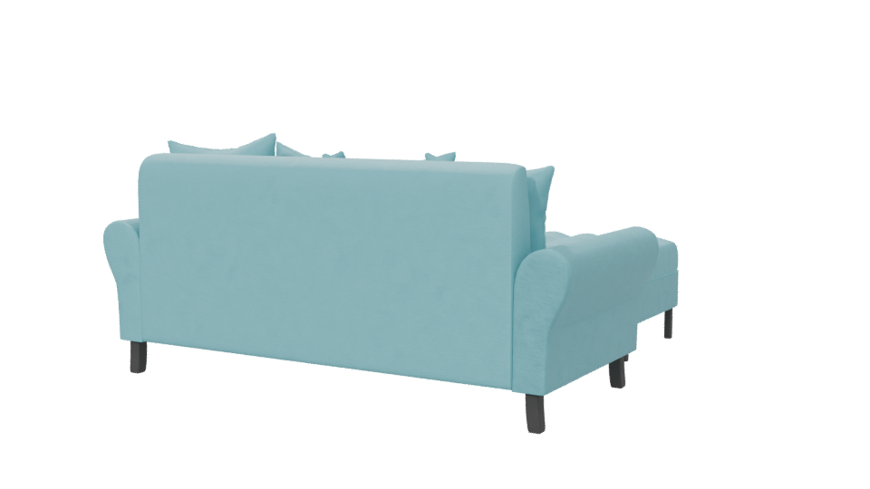 Stylish Modern L-Shaped Sofa 3D Model - Professional 3D Model Render 6
