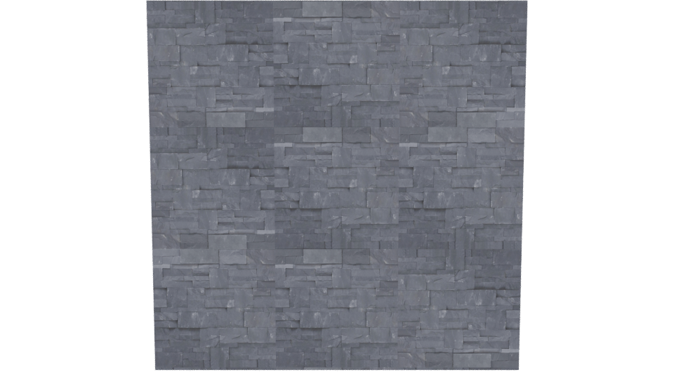 Slate Stone Wall Texture 3D - Professional 3D Model Render 11