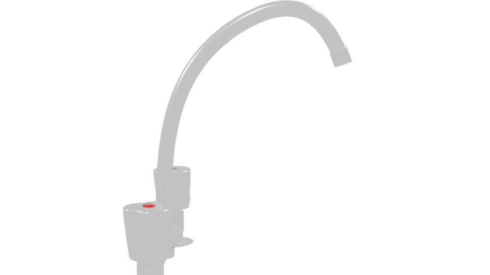 Stylish Kitchen Faucet Model - Professional 3D Model Render 8