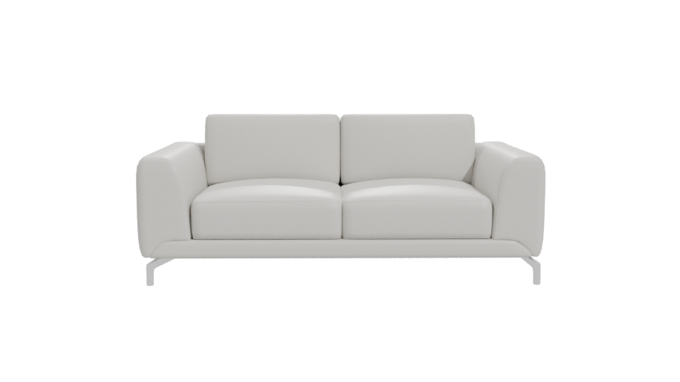 Contemporary White Sofa Model - Professional 3D Model Render 11