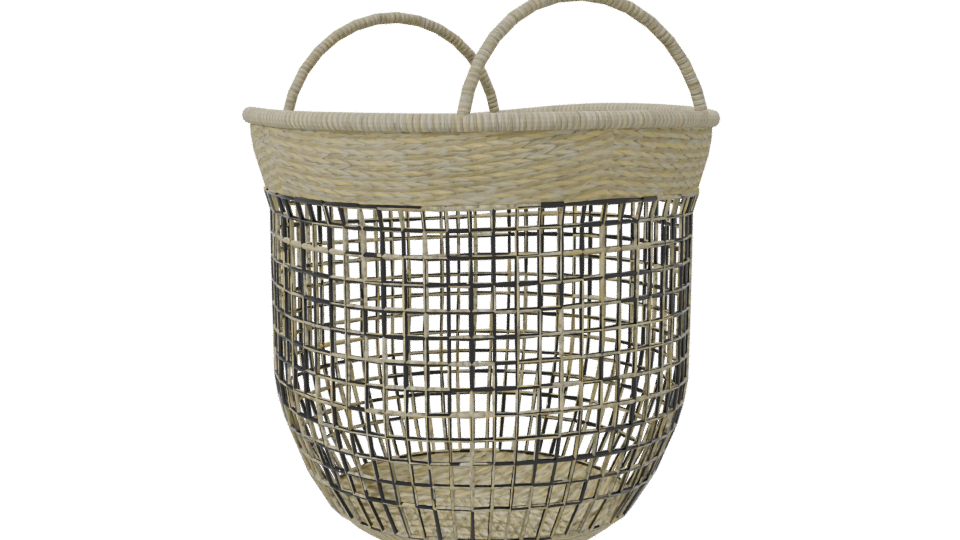 Stylish Woven Storage Basket 3D - Professional 3D Model Render 7