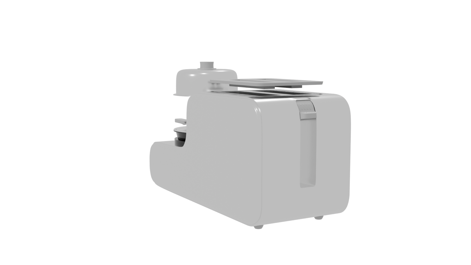 Kit Desayuno Silver 3D Model - Professional 3D Model Render 7