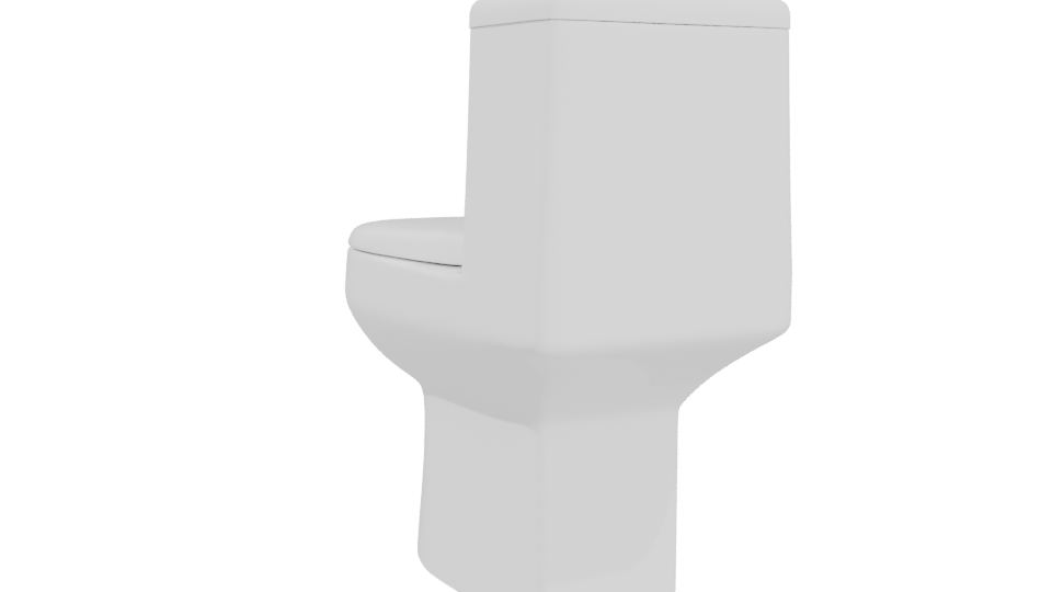 Stylish Modern Toilet 3D Model - Professional 3D Model Render 4