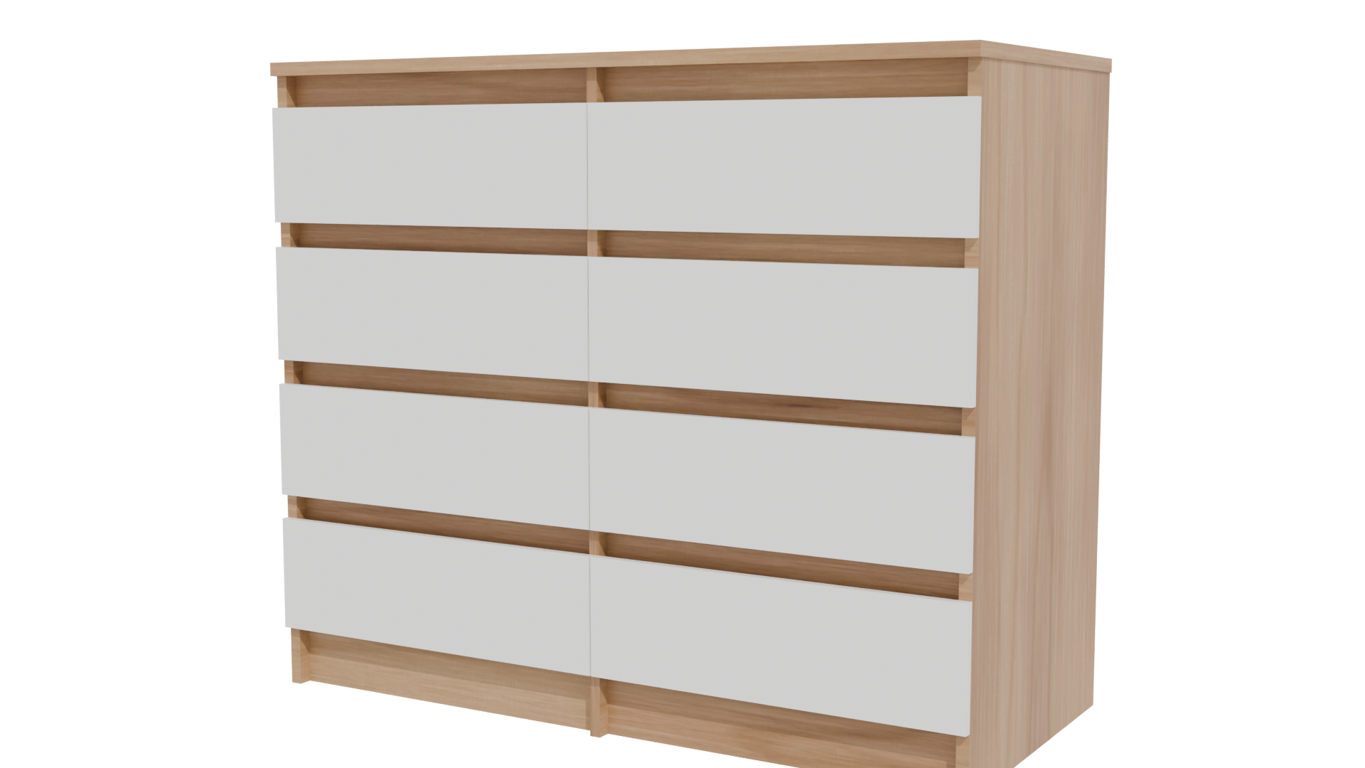 Stylish Wooden Storage Cabinet 3D - Professional 3D Model Render 27