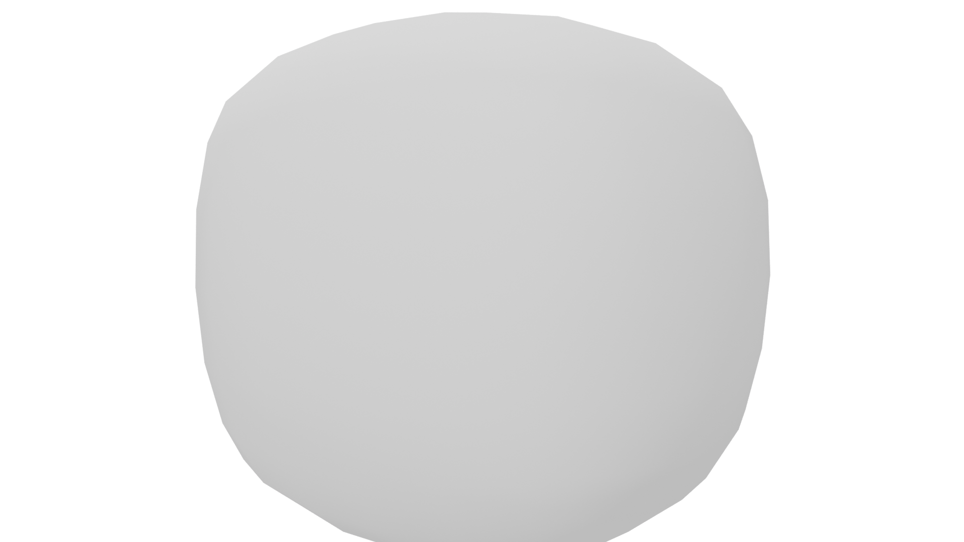 Stylized White Sphere 3D Model - Professional 3D Model Render 6