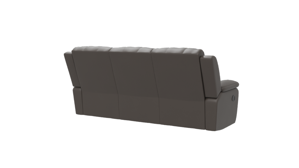 Stylish Brown Leather Sofa 3D Model - Professional 3D Model Render 6