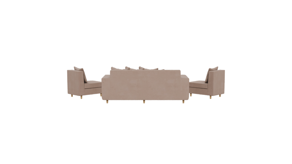 Stylish Modern Sofa Set 3D - Professional 3D Model Render 5