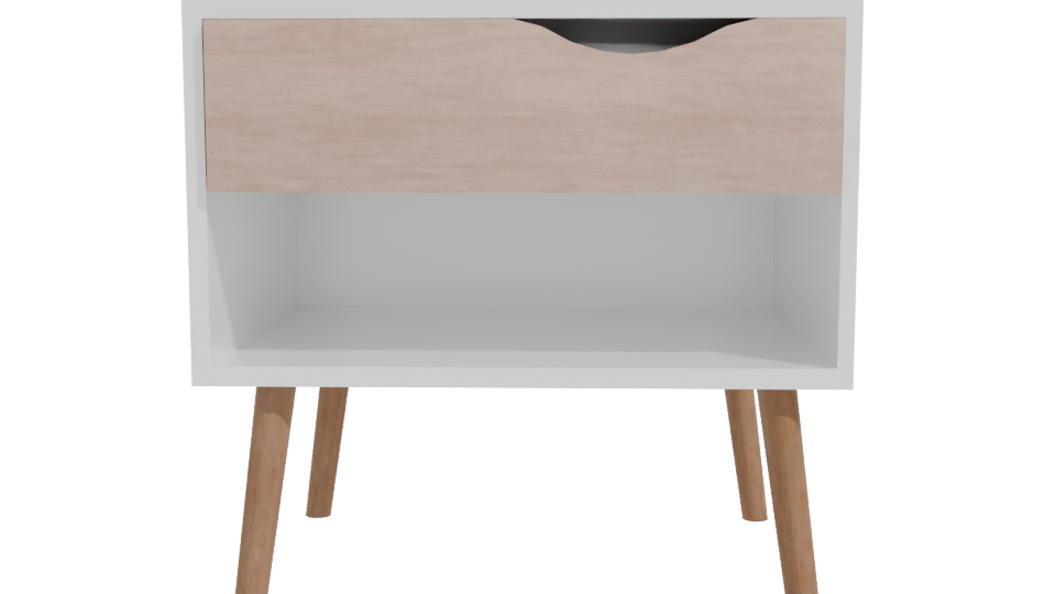 Stylish Nightstand 3D Model - Professional 3D Model Render 11