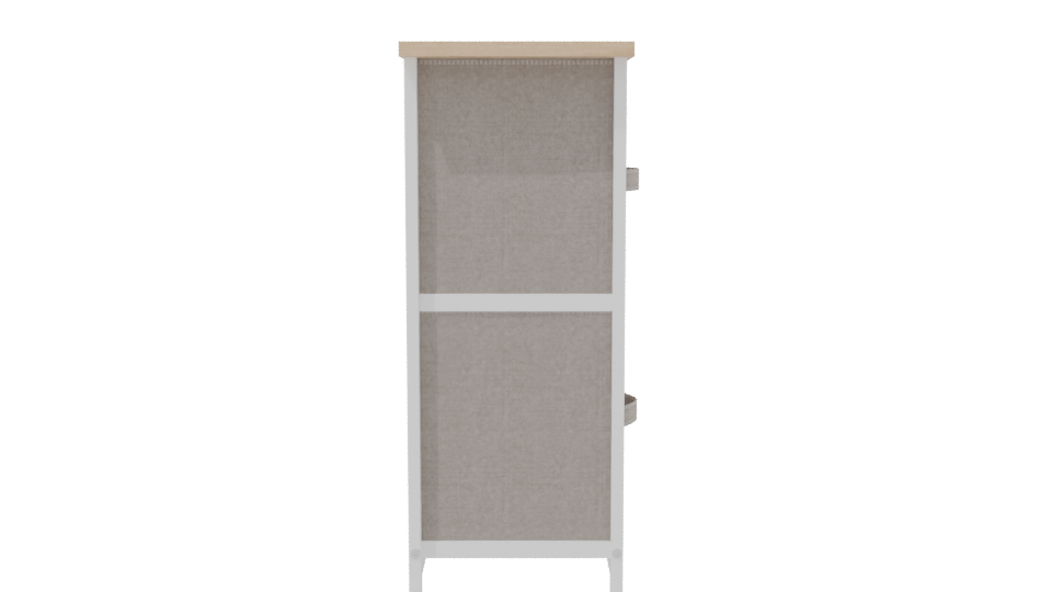 Contemporary Fabric Storage Cabinet 3D Model - Professional 3D Model Render 8