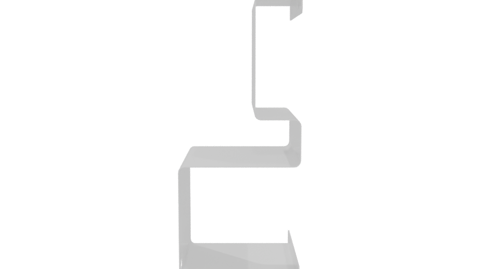 Stylish Modern Shelf Bracket 3D Model - Professional 3D Model Render 5