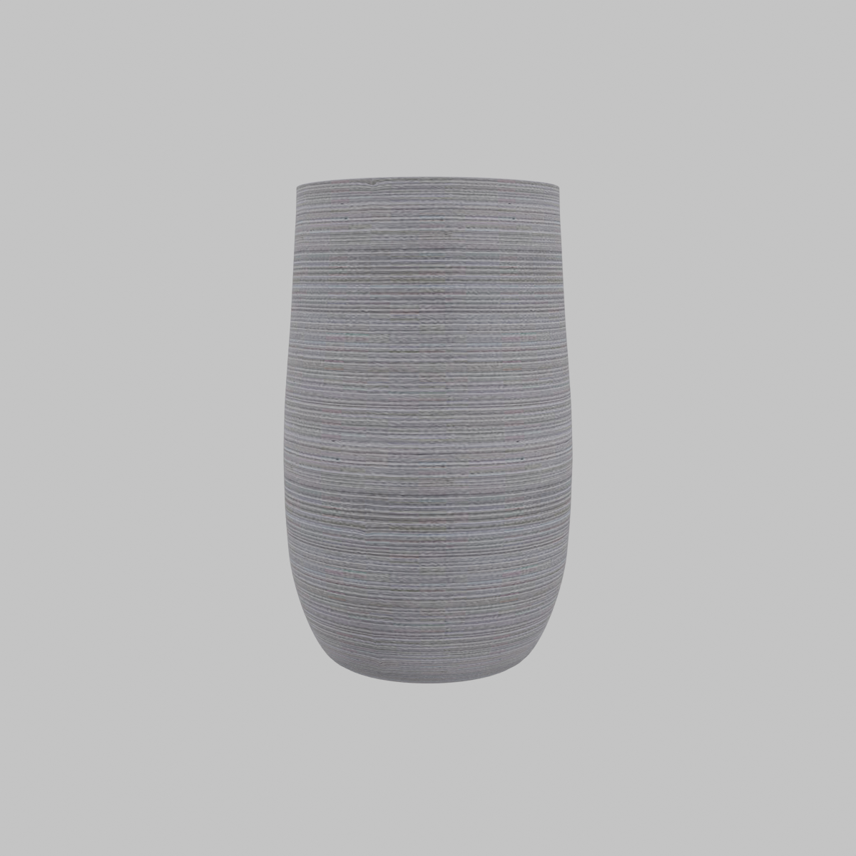 Macetero de fibra Tall Taupe 39x64 cm gris.