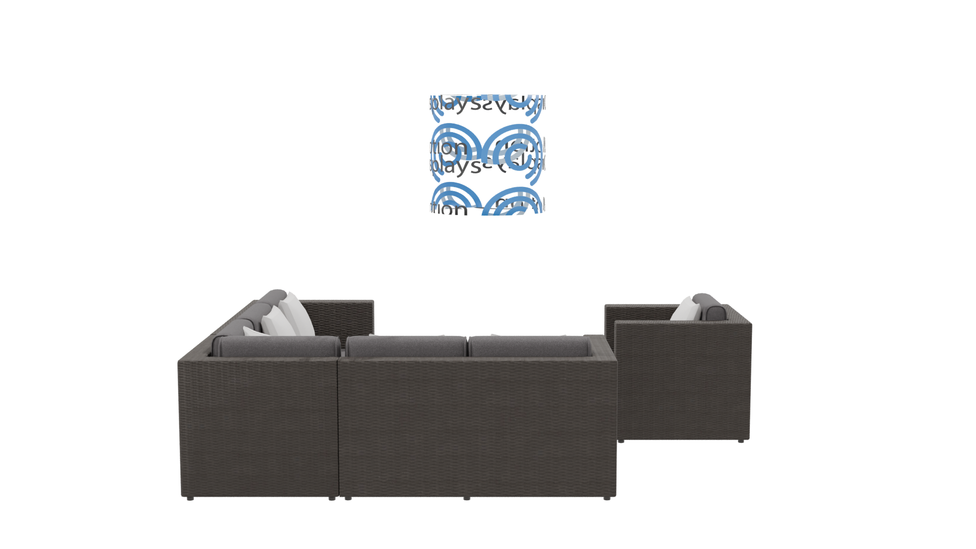 Stylish Outdoor Sofa Set 3D - Professional 3D Model Render 8