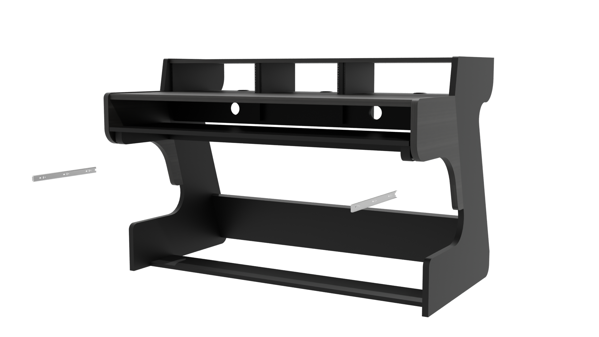 Contemporary Workspace Desk Model - Professional 3D Model Render 12