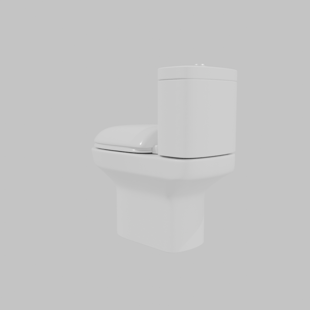 Sleek Modern Bathroom Toilet 3D Model - Professional 3D Model Render 13