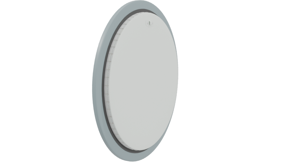 Contemporary Circular Mirror 3D - Professional 3D Model Render 3