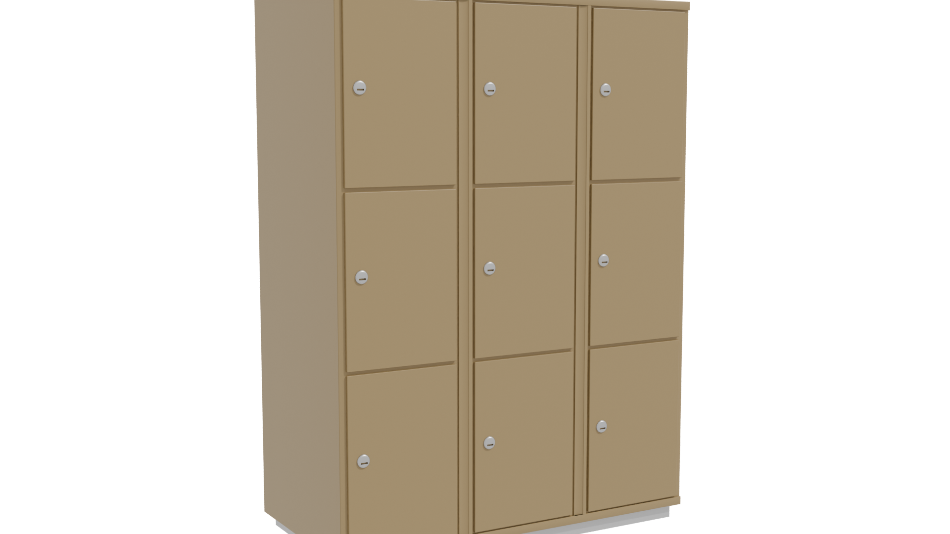 Stylish Storage Locker Model 3D - Professional 3D Model Render 10