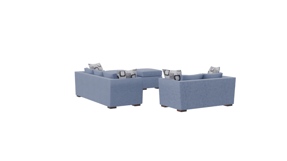 Modern Sofa Set 3D Model - Professional 3D Model Render 7