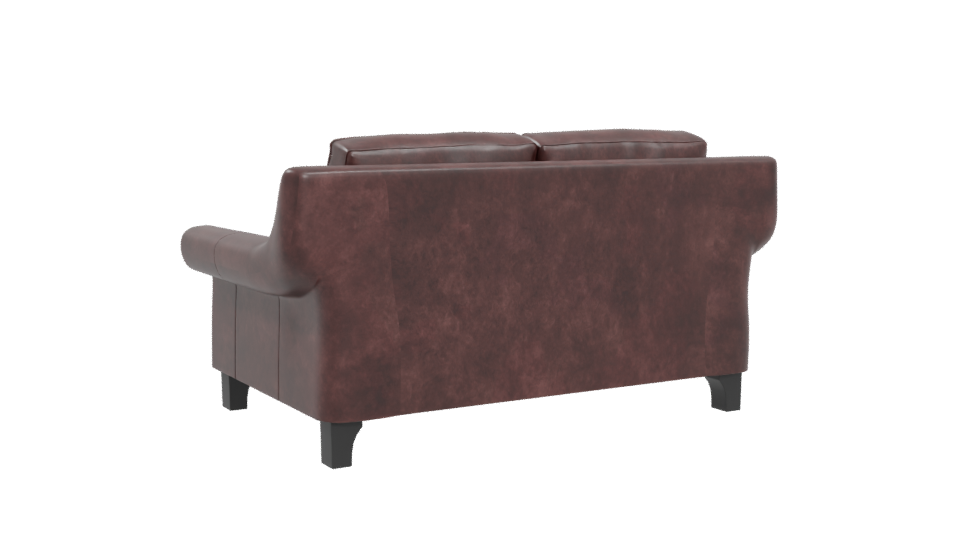 Brown Leather Sofa 3D Model - Professional 3D Model Render 4