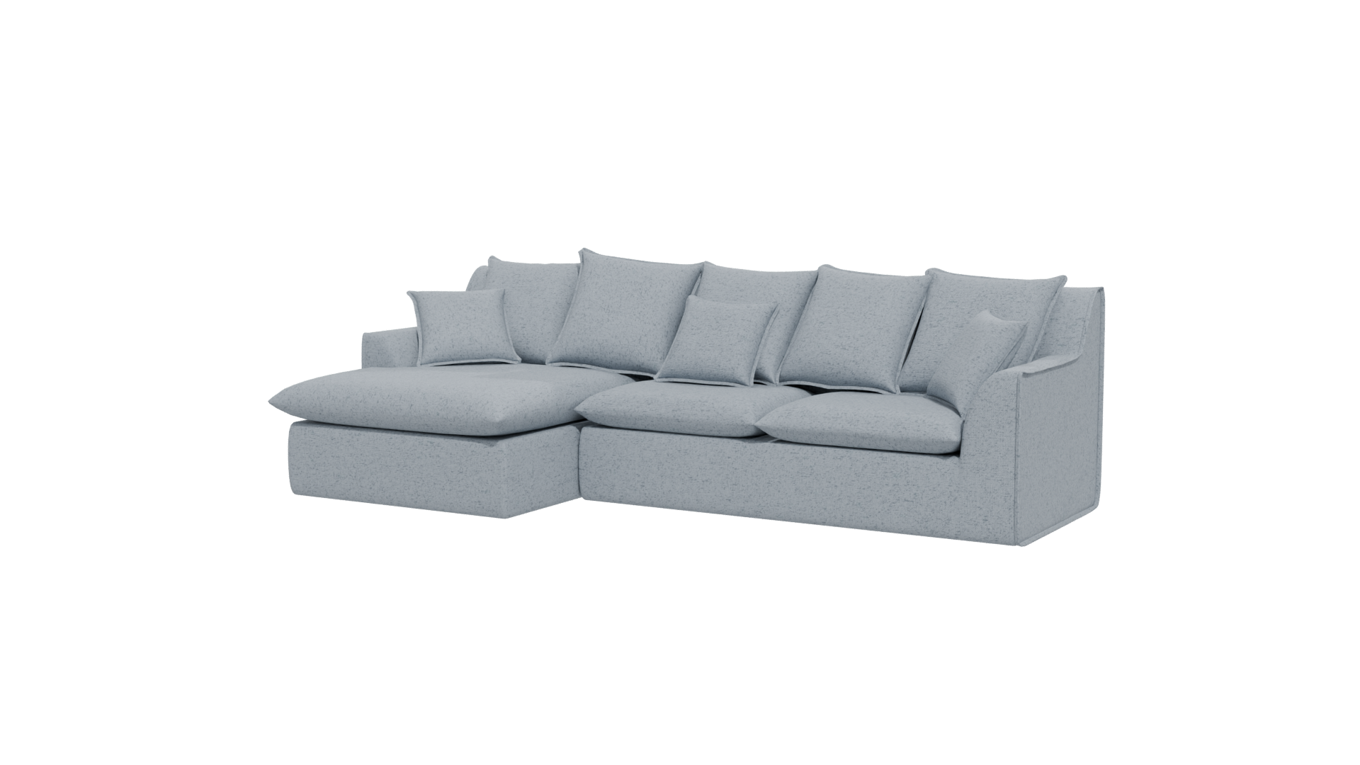 Stylish Sectional Sofa 3D Model - Professional 3D Model Render 12