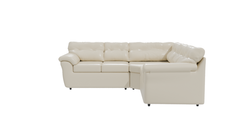 Modular Roma Beige Sofa 3D Model - Professional 3D Model Render 11