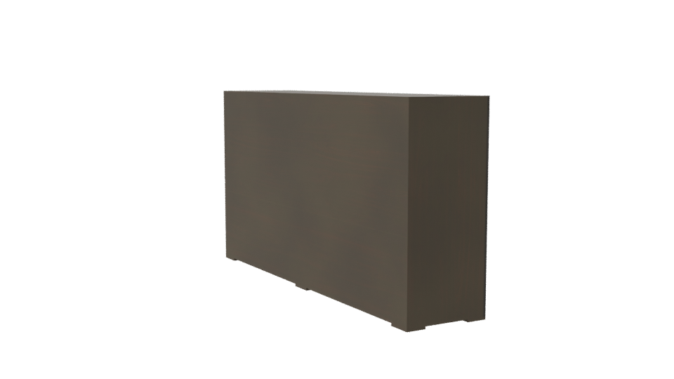 Modern Minimalist Wooden Cabinet - Professional 3D Model Render 7