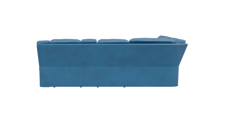 Contemporary Sectional Sofa 3D Model - Professional 3D Model Render 2